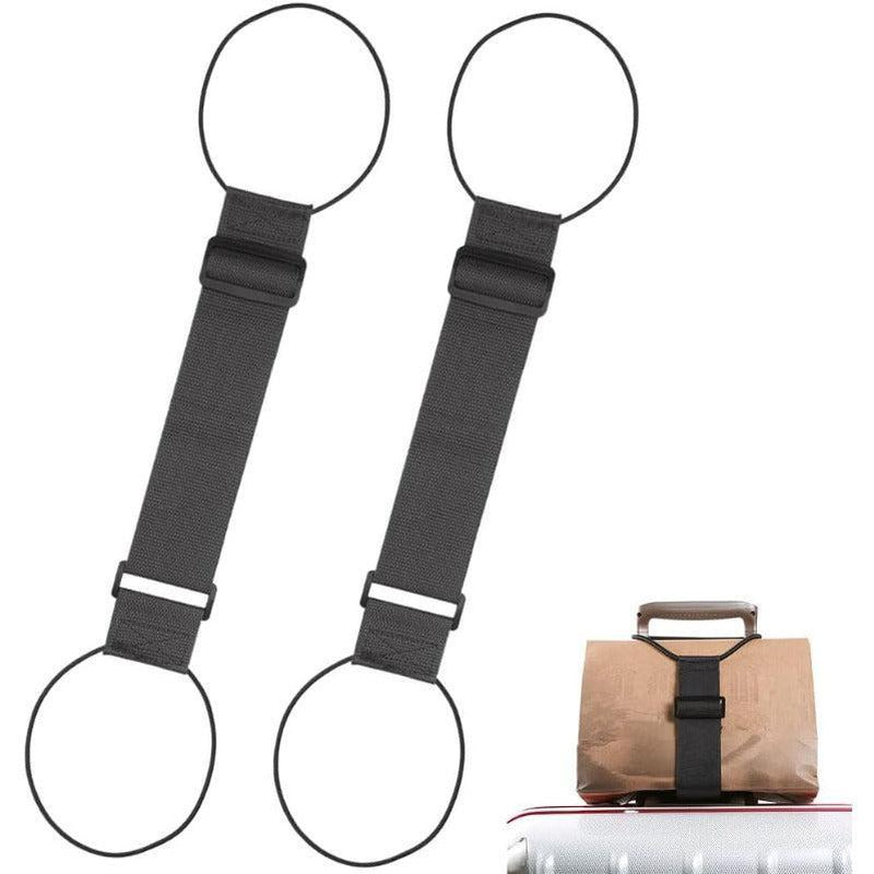 2-Pack Rainbow Adjustable Luggage Straps - Secure Your Suitcase with Multi-Use Anti-Theft Travel Connectors!