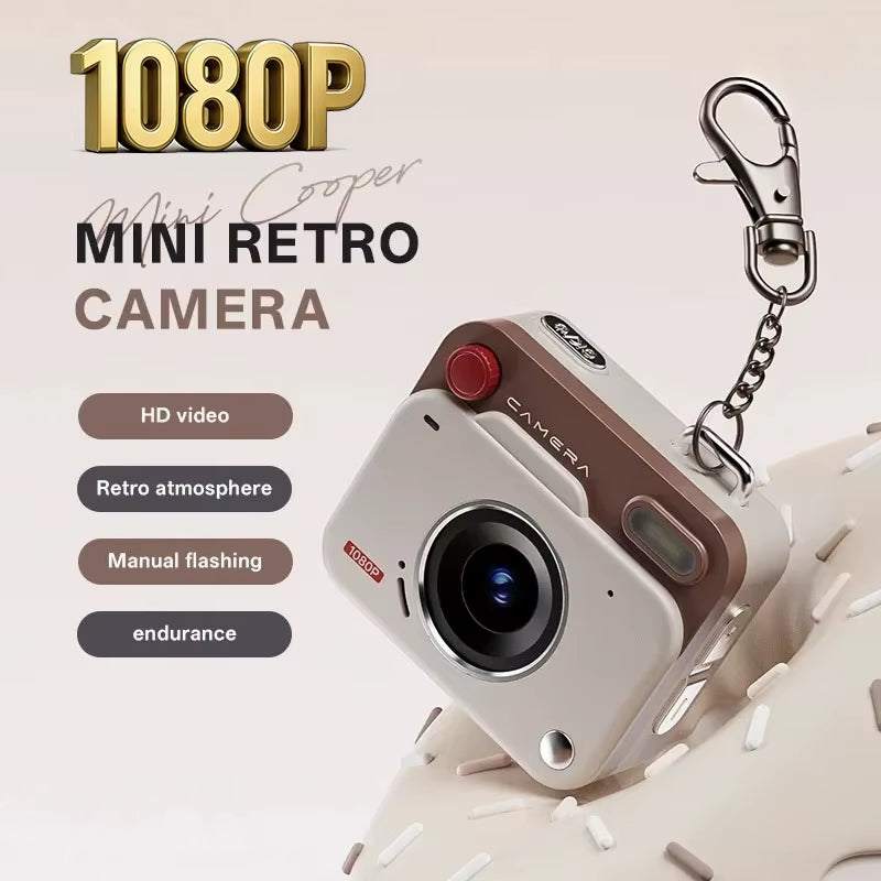 HD Mini Retro Pocket Camera - Portable Keychain Photo Recorder for Travel and Outdoor Adventures - Perfect Gift Y6000
