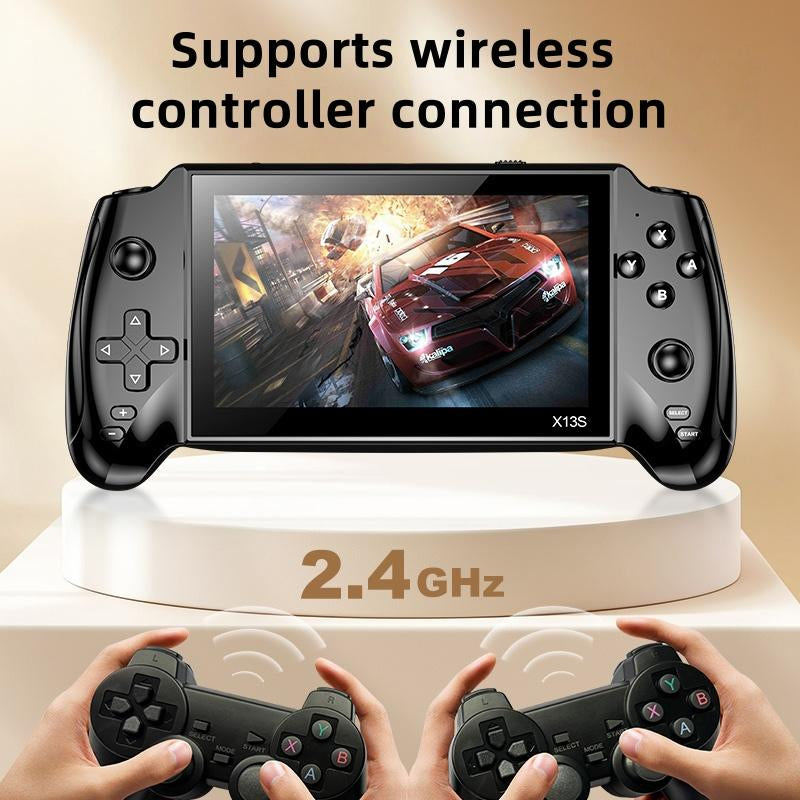 Portable Retro Game Console with 5.5-Inch Display, 10 Emulator Support, Ultra HD Graphics - Perfect Gift for Birthdays, Father's Day, and Christmas