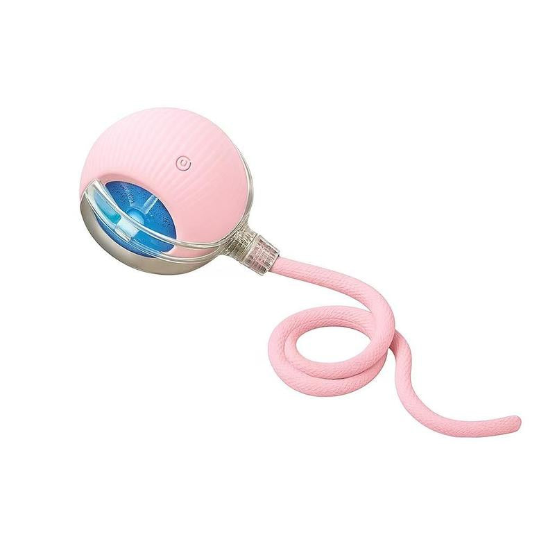 Mizusu Interactive Cat & Dog Teaser Toy - Includes 2 Extra Tails & Rolling Ball for Endless Fun! Perfect Pet Supplies for Cats and Dogs!
