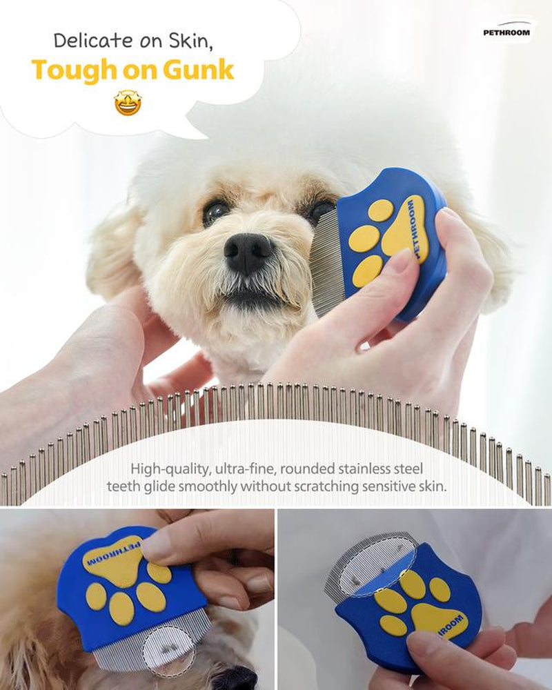 PETHROOM Pet Eye Comb - Easy Facial Grooming Tool for Cats and Dogs