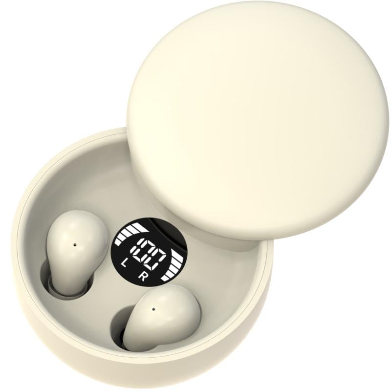 MSHUKCOE True Wireless Mini Invisible Bluetooth 5.4 Earbuds - Noise Cancelling, Sport-Ready, and Perfect for Gaming!