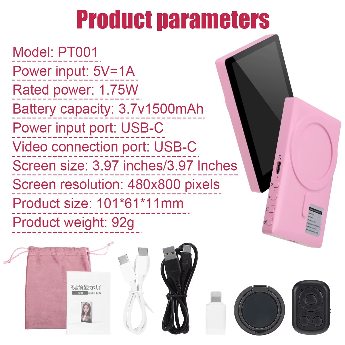 Wireless Magnetic Smartphone Monitor Screen for Perfect Selfies and Vlogs