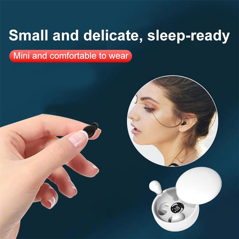 MSHUKCOE True Wireless Mini Invisible Bluetooth 5.4 Earbuds - Noise Cancelling, Sport-Ready, and Perfect for Gaming!