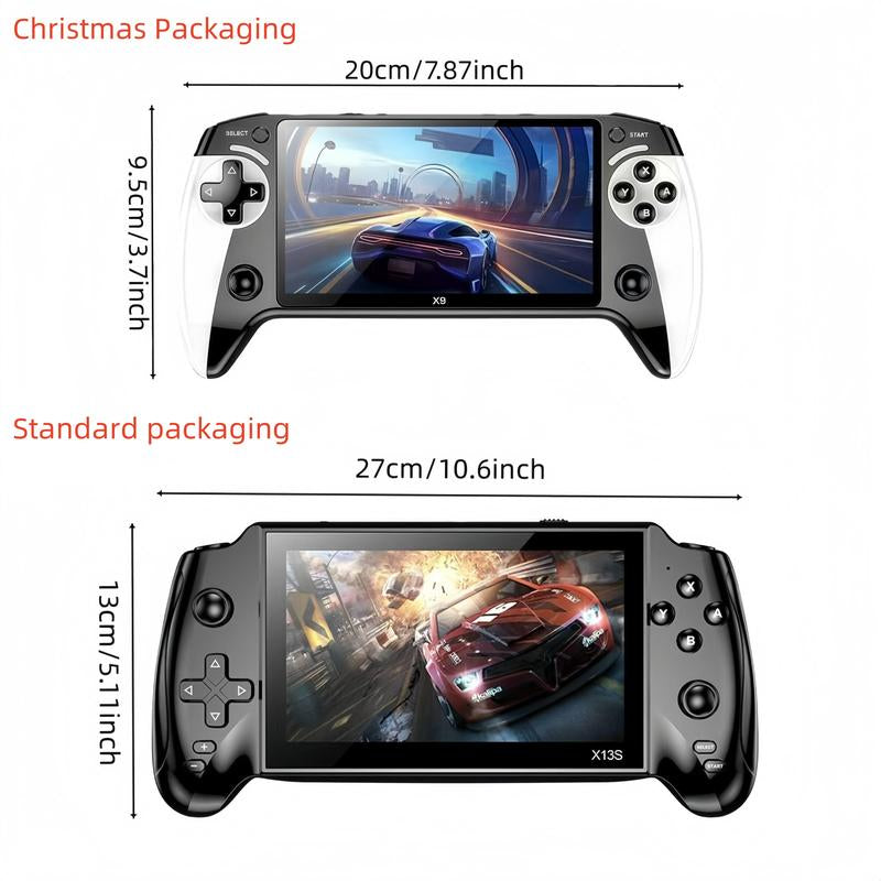 Portable Retro Game Console with 5.5-Inch Display, 10 Emulator Support, Ultra HD Graphics - Perfect Gift for Birthdays, Father's Day, and Christmas