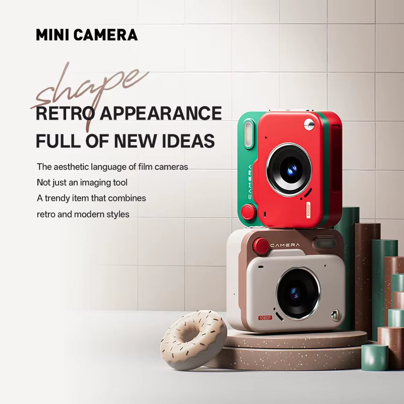 HD Mini Retro Pocket Camera - Portable Keychain Photo Recorder for Travel and Outdoor Adventures - Perfect Gift Y6000
