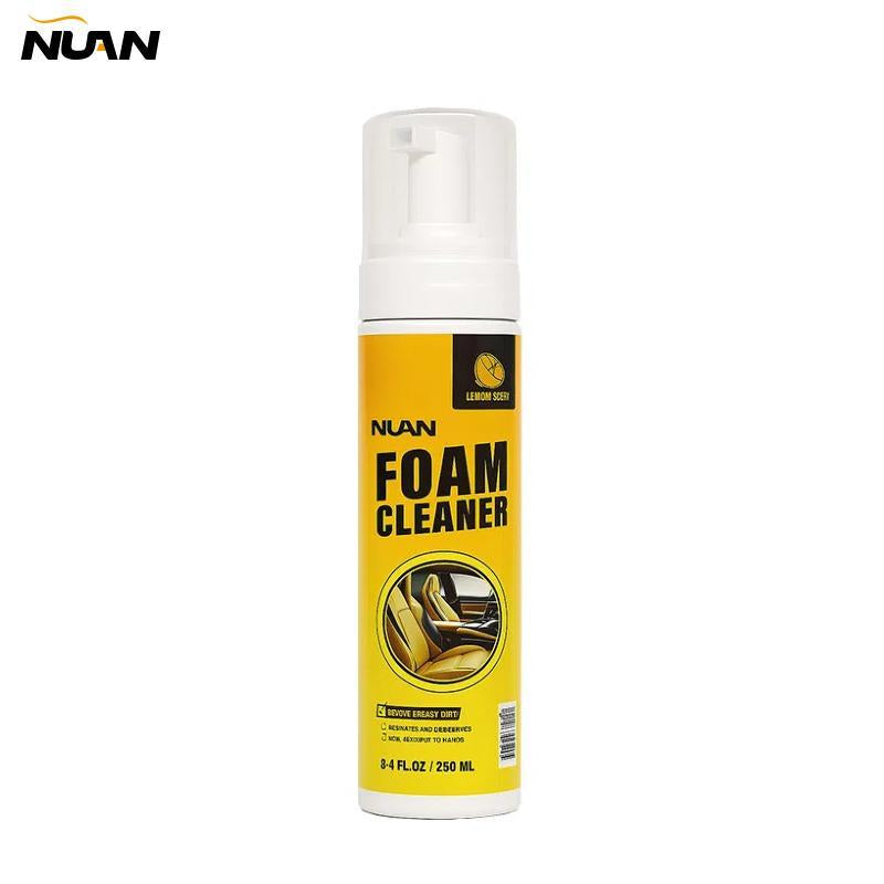 Nuan-Car Interior Foam Cleaner: Powerful All-Purpose Stain Remover for Automotive, Kitchen, and Bathroom Surfaces