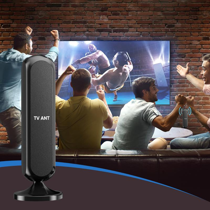 HIDB 4K HD Indoor TV Antenna with 360° Signal Amplification for Smart TVs - Long-Range Reception, Easy Installation, No Monthly Fees