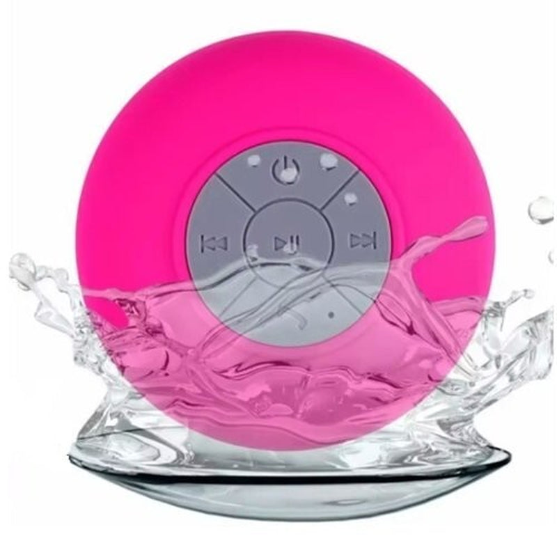 Experience Music Anywhere with the Mini Portable Bluetooth Waterproof Shower Speaker - Suction Cup & LED Light!