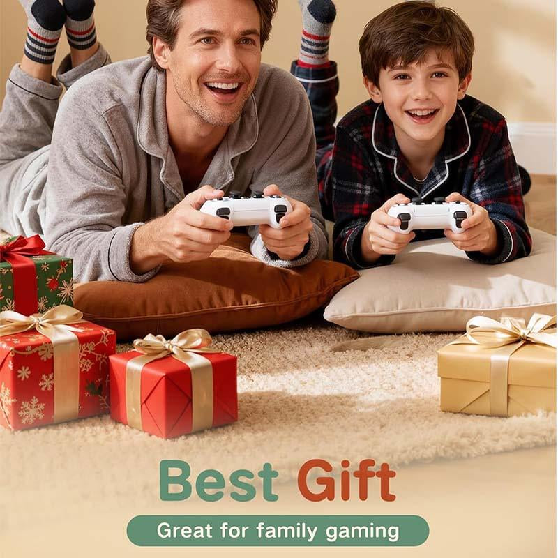 Mass Games Retro Gaming Console - 40,000+ Built-In Games, 19 Emulators, 2 Wireless Controllers, 4K Output, and 64GB SD Card - Ideal Portable Gaming System for All Ages