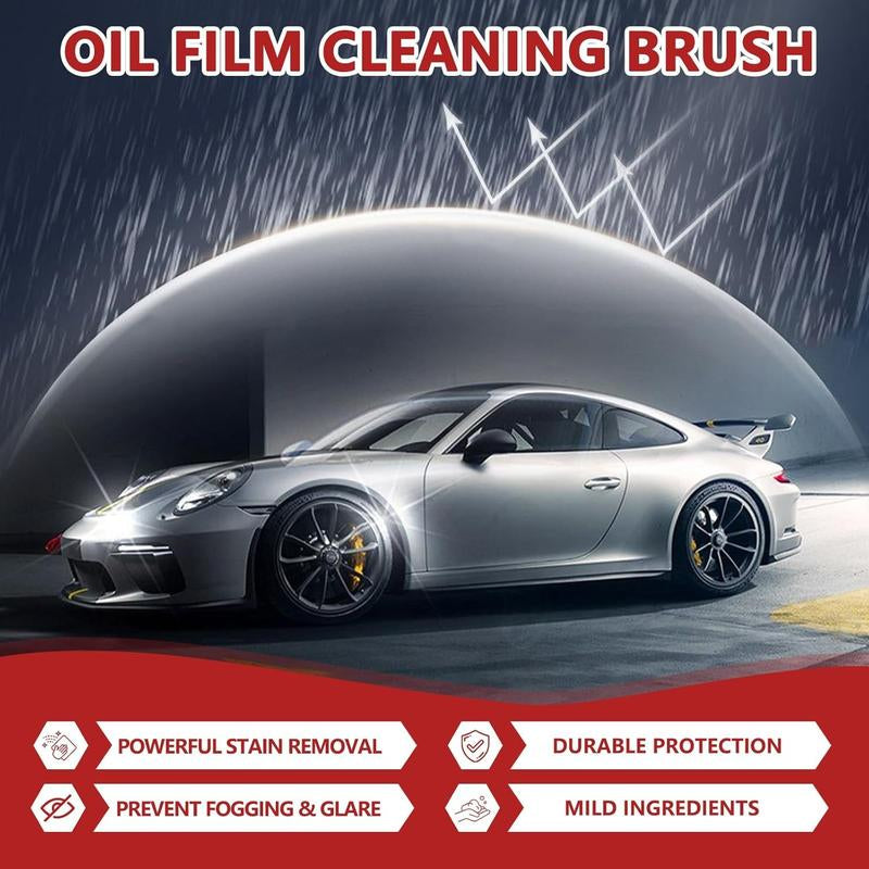 QIFOR Handheld Oil Film Remover Cream - Effortless Glass Decontamination, Streak-Free Window Cleaner, Fast & Portable, 100g Degreaser