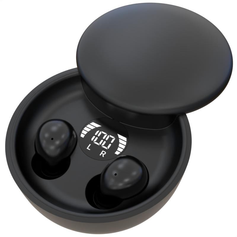 MSHUKCOE True Wireless Mini Invisible Bluetooth 5.4 Earbuds - Noise Cancelling, Sport-Ready, and Perfect for Gaming!