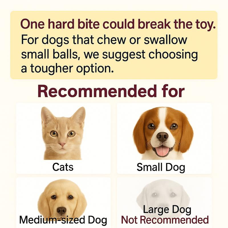 Mizusu Interactive Cat & Dog Teaser Toy - Includes 2 Extra Tails & Rolling Ball for Endless Fun! Perfect Pet Supplies for Cats and Dogs!