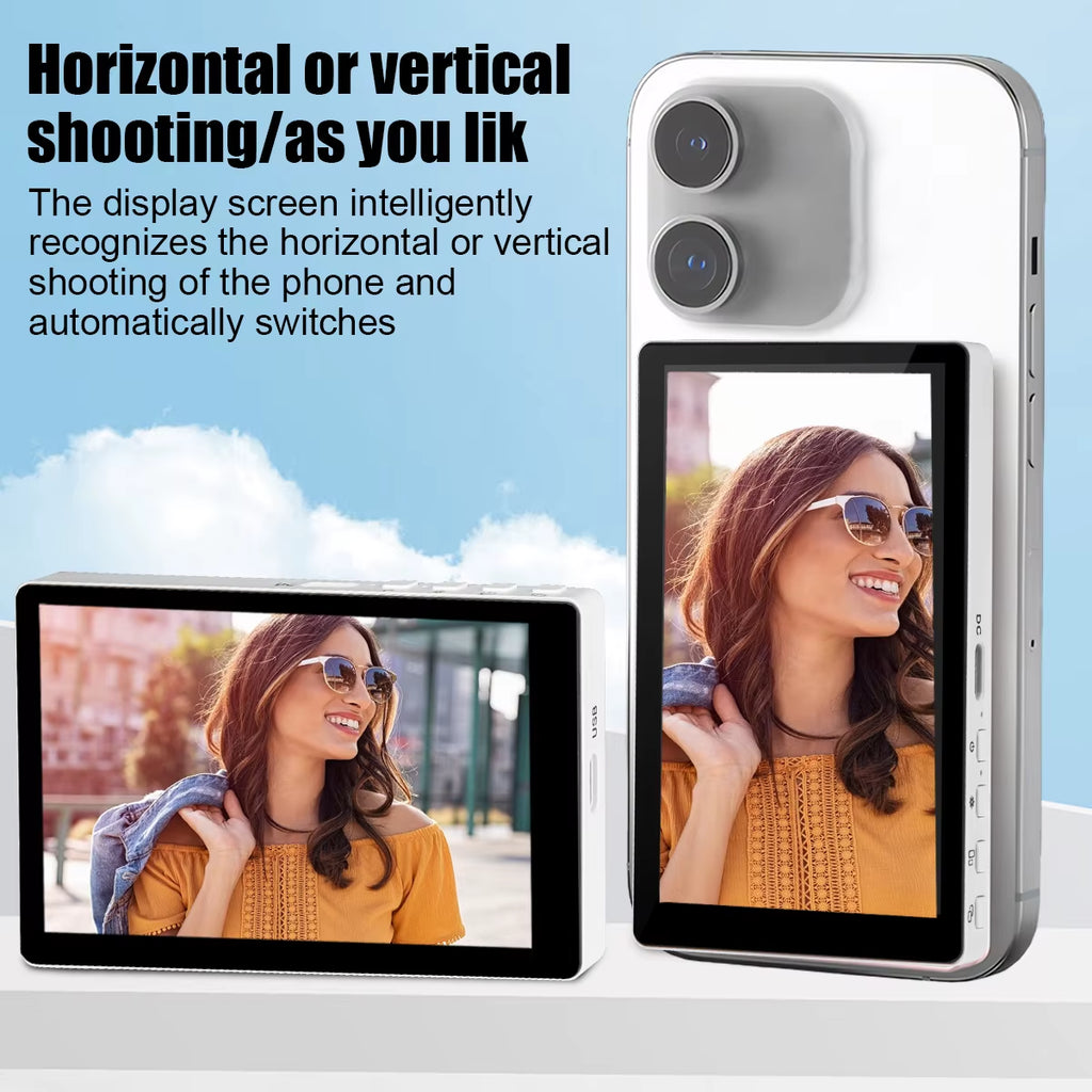 Wireless Magnetic Smartphone Monitor Screen for Perfect Selfies and Vlogs