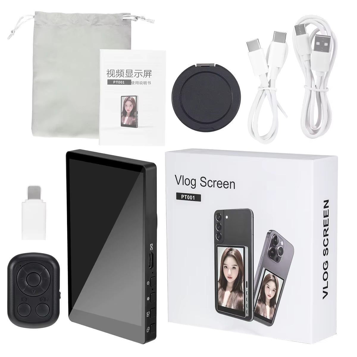 Wireless Magnetic Smartphone Monitor Screen for Perfect Selfies and Vlogs