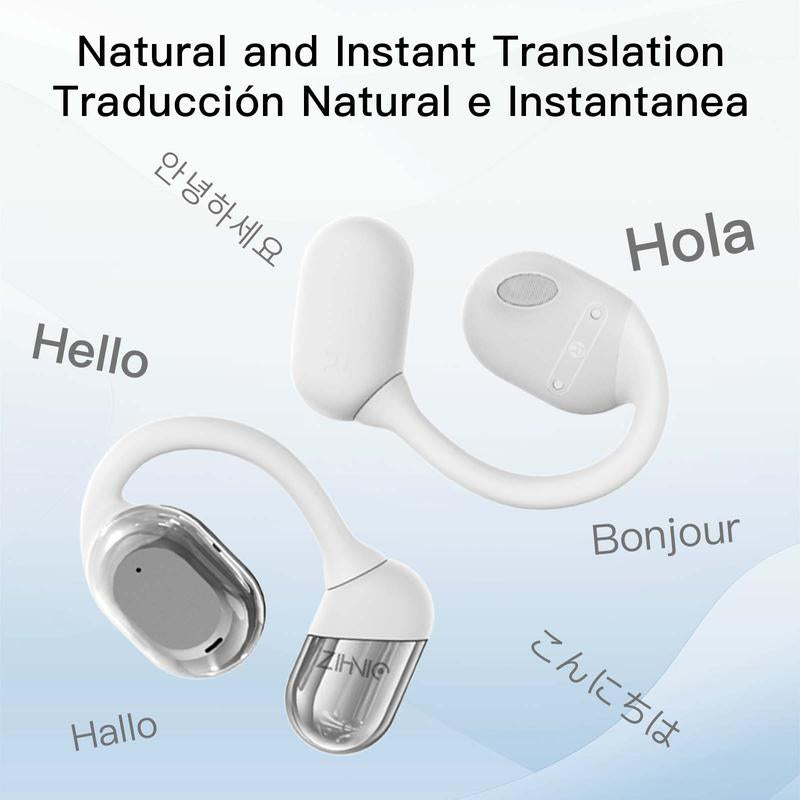 Z-ZIHNIC S11 AI Translation Earbuds - Real-Time Voice Translation in 134 Languages, Bluetooth 5.4, Waterproof & HiFi Sound for Ultimate Travel and Sports Experience!