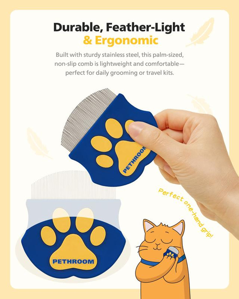PETHROOM Pet Eye Comb - Easy Facial Grooming Tool for Cats and Dogs