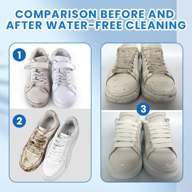 Multipurpose Eco-Friendly White Shoe Cleaner Cream – No-Wash Solid with Sponge for Effortless Stain Removal on Leather and Silicone Car Interiors