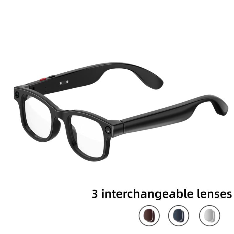 AI Smart Camera Glasses - 8MP Photochromic Lenses, Touch Control & Real-Time Translation for Effortless Hands-Free Photography & Adventure! Perfect Valentine's Day Gift!