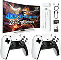 Mass Games Retro Gaming Console - 40,000+ Built-In Games, 19 Emulators, 2 Wireless Controllers, 4K Output, and 64GB SD Card - Ideal Portable Gaming System for All Ages