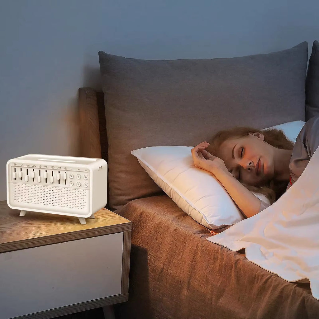 4-in-1 HIFI Bluetooth Speaker & Sleep Aid: LED Night Light, Humidifier, and 8 Nature Sounds for Perfect Relaxation