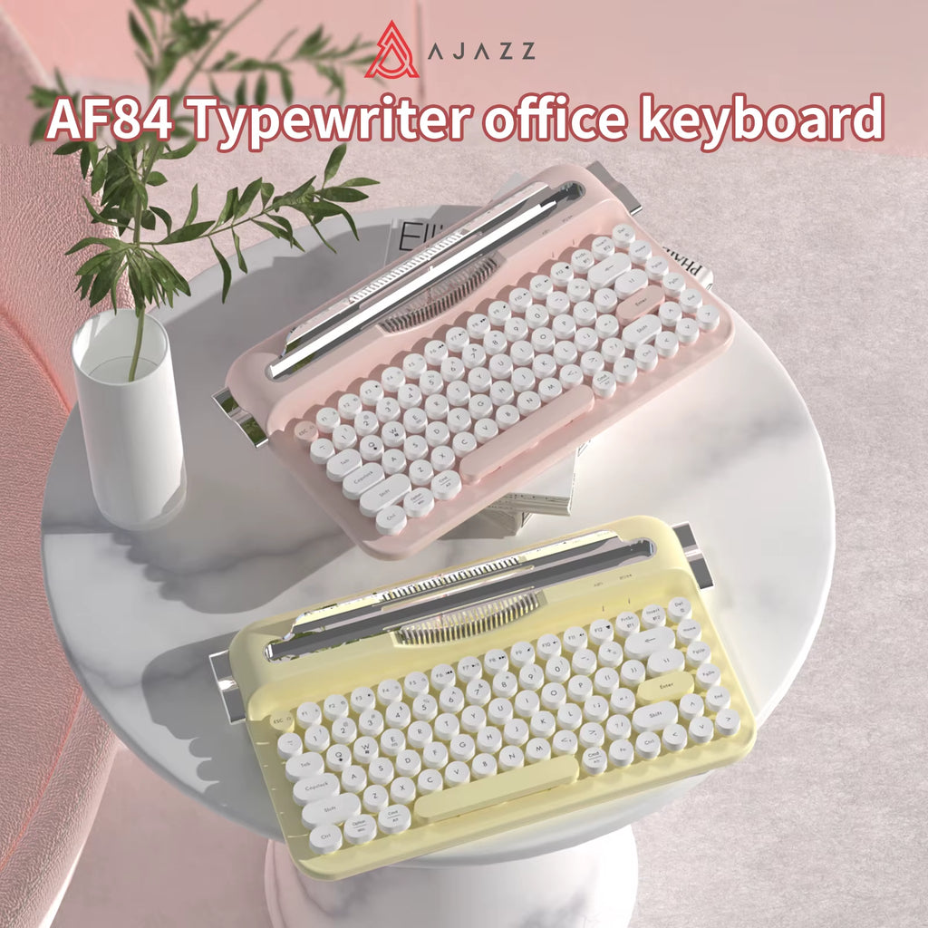 AF84 Retro Punk Wireless Bluetooth Mechanical Keyboard - Portable Dual-Mode Office Typing Experience