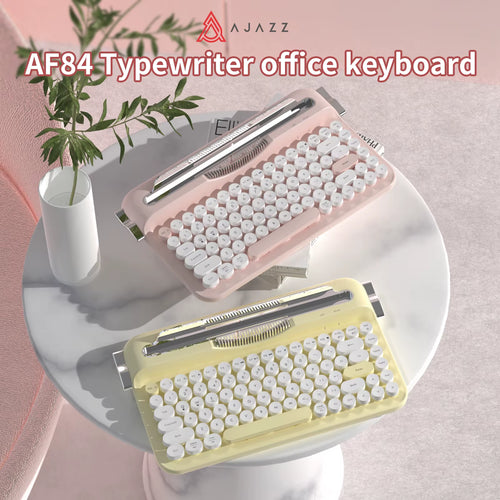 AF84 Retro Punk Wireless Bluetooth Mechanical Keyboard - Portable Dual-Mode Office Typing Experience