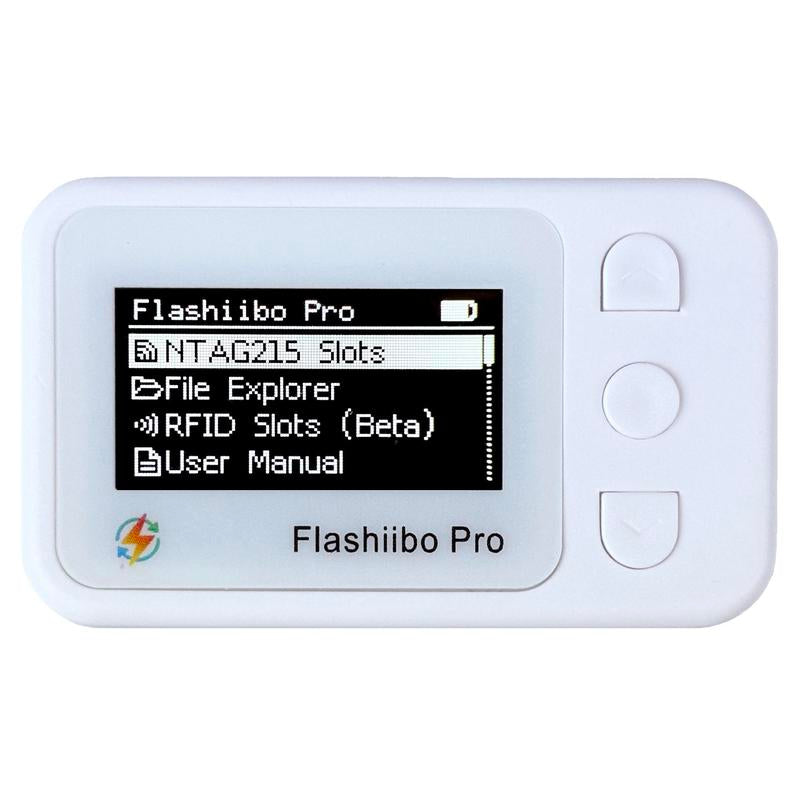 Flashiibo Pro NFC Emulator - 3000+ Saves, Unlimited Rewrite, Auto UID Regeneration, 1.4" OLED Screen, Compatible with 50+ Nintendo Switch Games