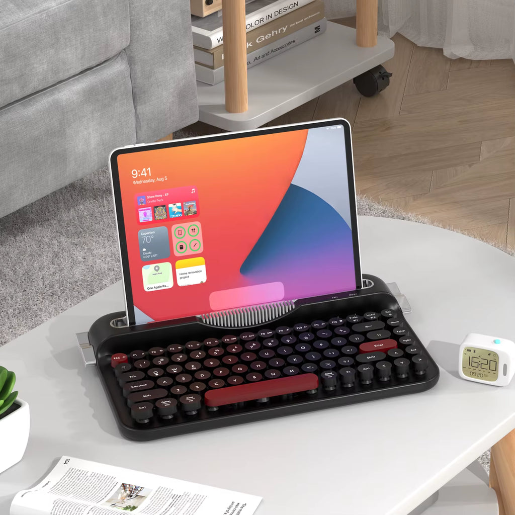 AF84 Retro Punk Wireless Bluetooth Mechanical Keyboard - Portable Dual-Mode Office Typing Experience