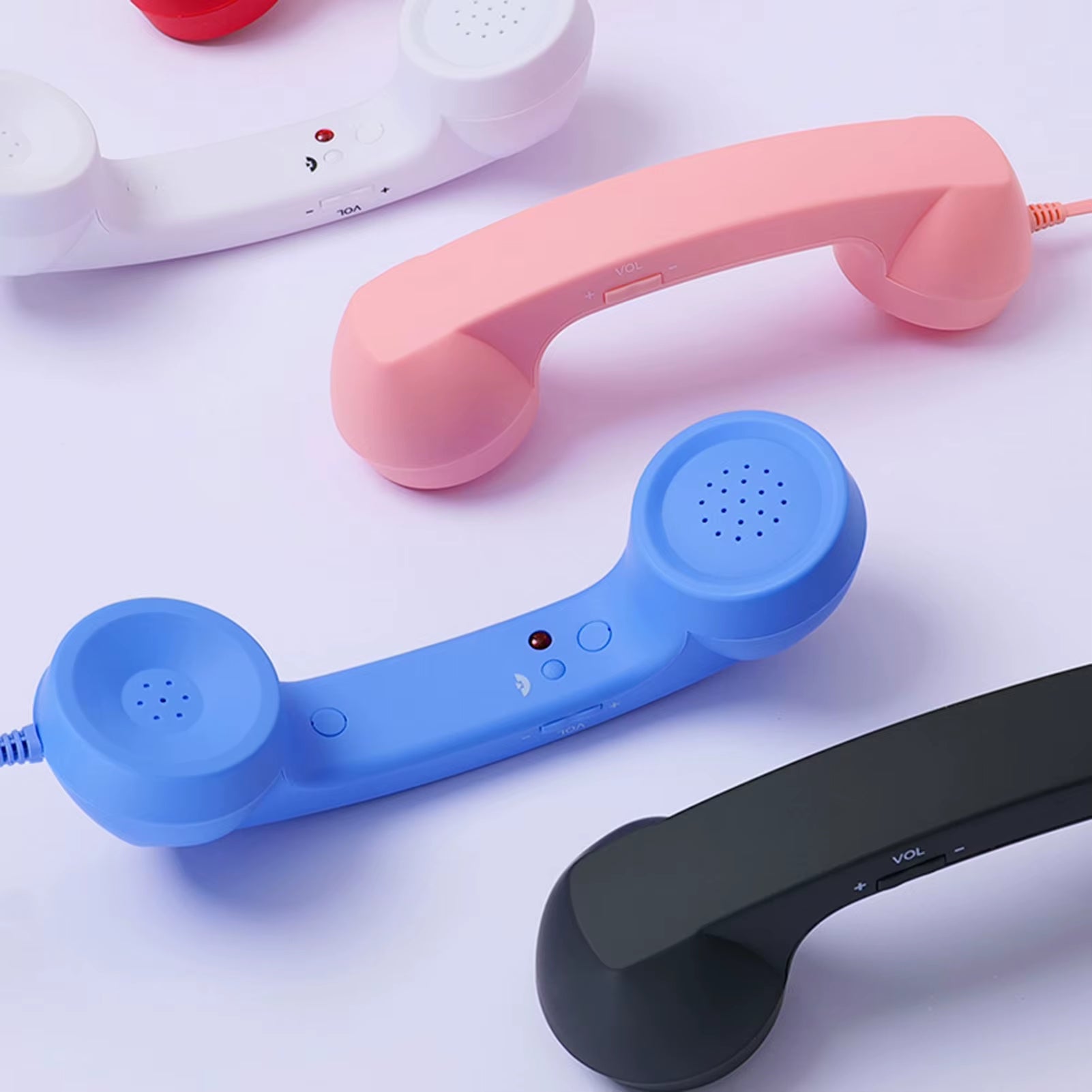 Vintage Style Type C Phone Handset Receiver with Microphone & Speaker for Smartphones