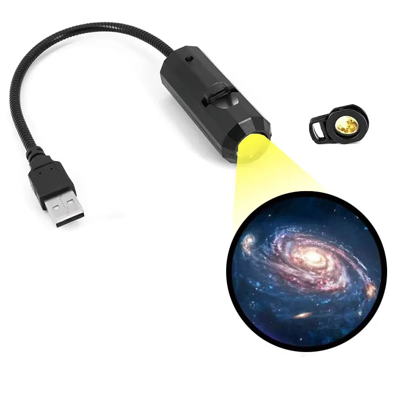 Enchanting Mini Moon Light Projector – 5-Color LED Star Galaxy Night Light for Bedroom Ambiance and Home Decor