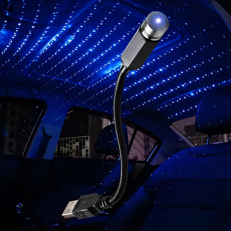 USB Star Projector Night Light, Portable Adjustable Romantic Interior Car Roof Lights, Portable Star Lamp Projector Decorations for Car, Ceiling, Bedroom