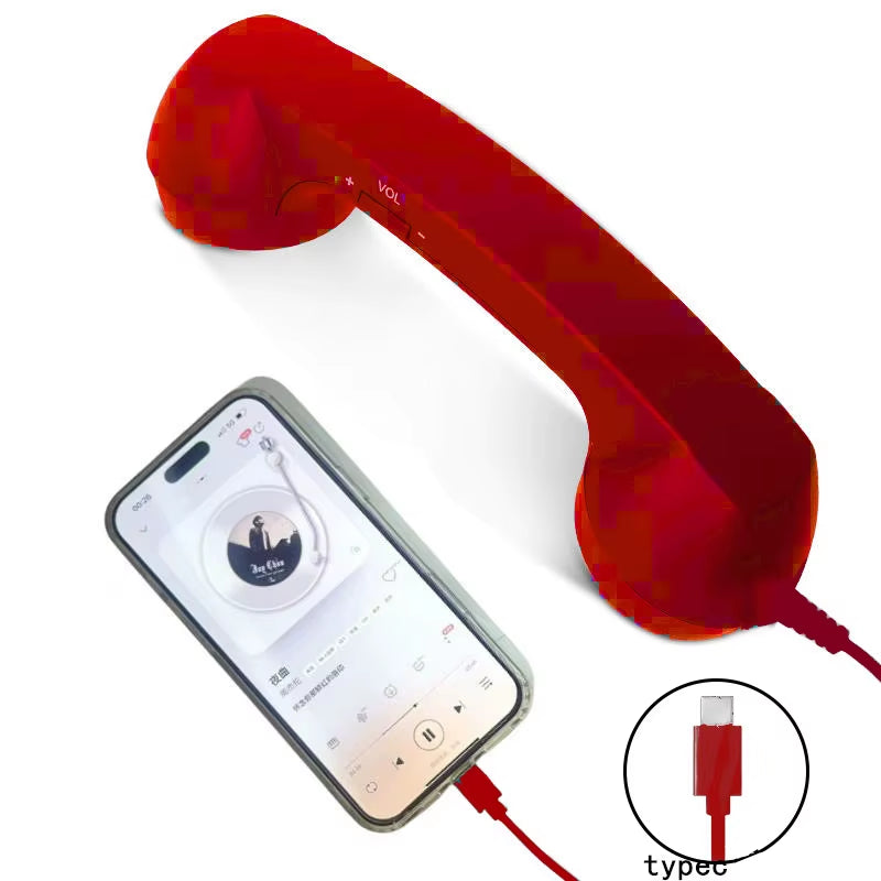 Retro Type-C Wired Headset with Microphone - Ideal for Voice Chat and Live Streaming on Android