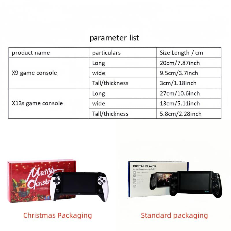 Portable Retro Game Console with 5.5-Inch Display, 10 Emulator Support, Ultra HD Graphics - Perfect Gift for Birthdays, Father's Day, and Christmas