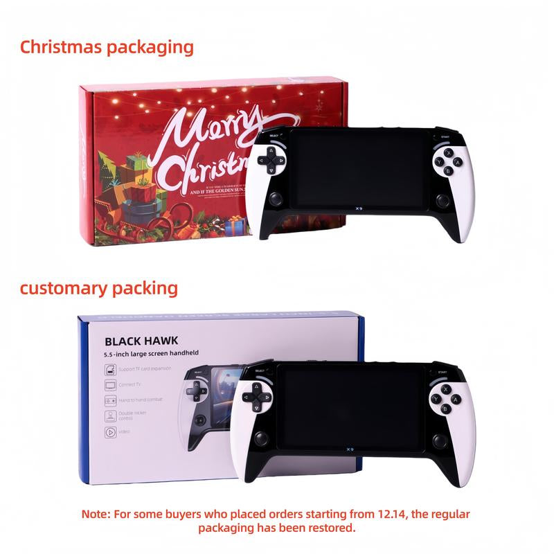 Portable Retro Game Console with 5.5-Inch Display, 10 Emulator Support, Ultra HD Graphics - Perfect Gift for Birthdays, Father's Day, and Christmas