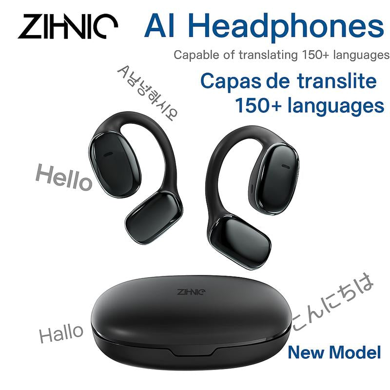 Z-ZIHNIC S11 AI Translation Earbuds - Real-Time Voice Translation in 134 Languages, Bluetooth 5.4, Waterproof & HiFi Sound for Ultimate Travel and Sports Experience!