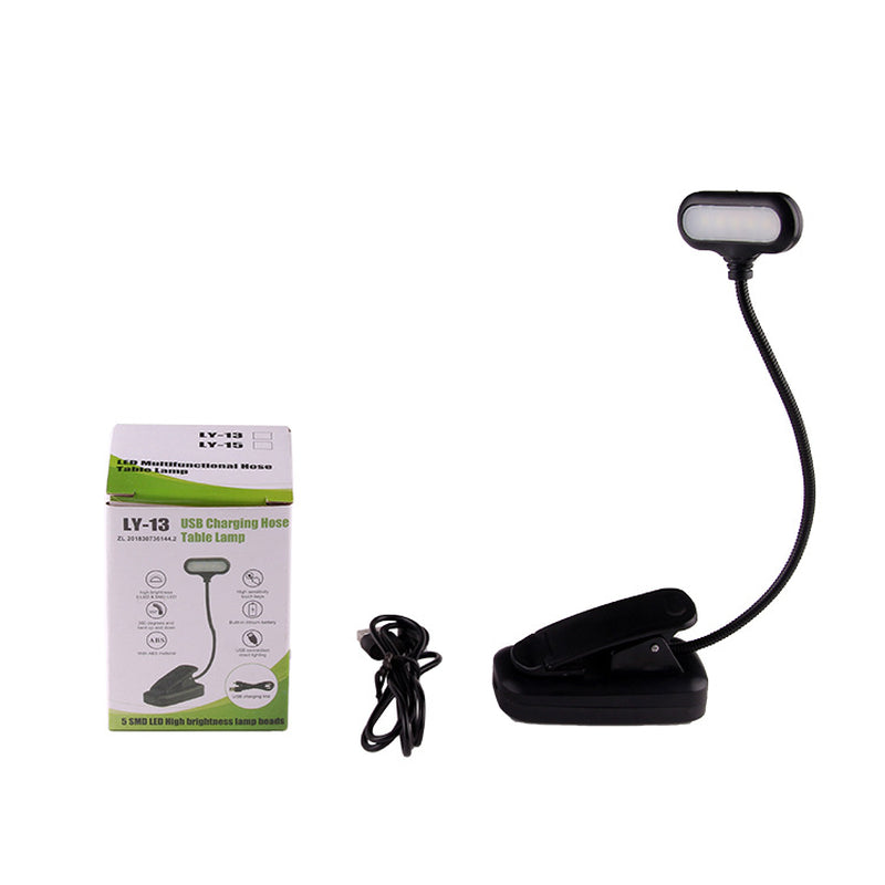 Stylish Bedside Reading Clip Lamp with USB Charging - Perfect for Your Home Office or Nightstand