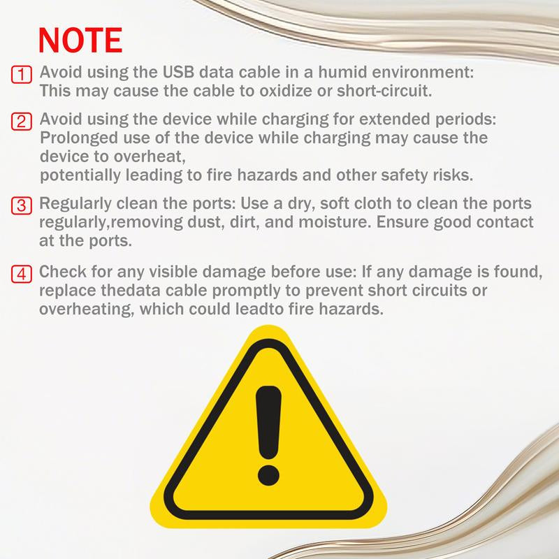 240W 4-In-1 USB-C Fast Charging Cable - PD 5A, Data Sync, Universal Compatibility for iPhone 16/15, iPad, Samsung, and Laptops