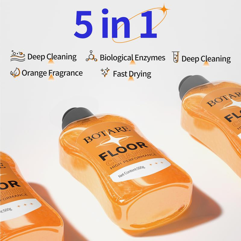 BOTARE Enzyme-Powered Mop Soap - Long-Lasting Scent Floor Cleaner, Deep Cleans with No Residue, Fast Drying & Pet/Kid-Safe for All Floors, Works with Mops, Steam Mops & Sprayers