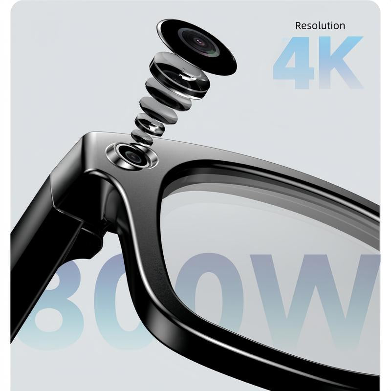 AI Smart Camera Glasses - 8MP Photochromic Lenses, Touch Control & Real-Time Translation for Effortless Hands-Free Photography & Adventure! Perfect Valentine's Day Gift!