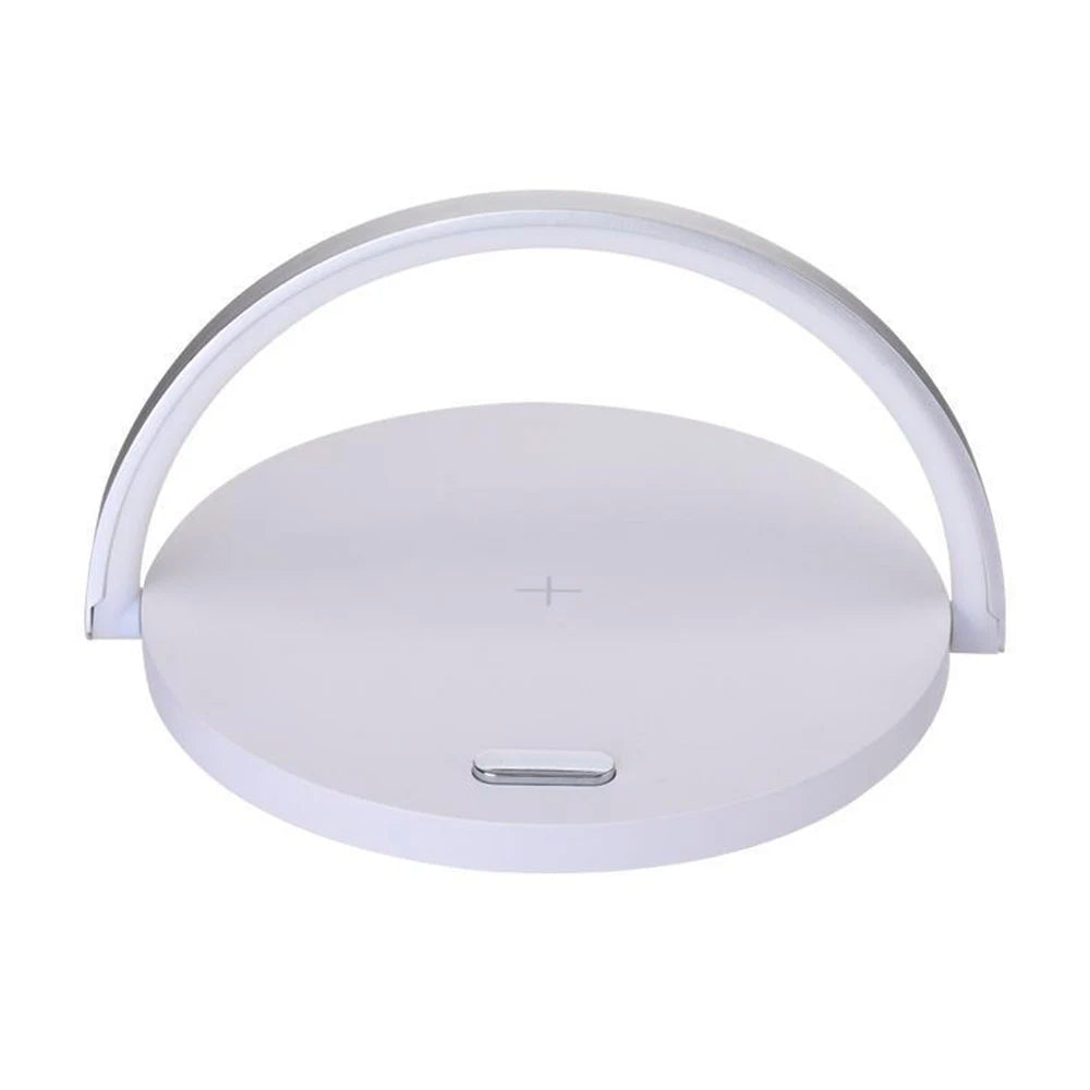 Elevate Your Space with the Qi Wireless Charging LED Table Lamp - Modern Design, Touch Control, and Adjustable Brightness for Ultimate Convenience