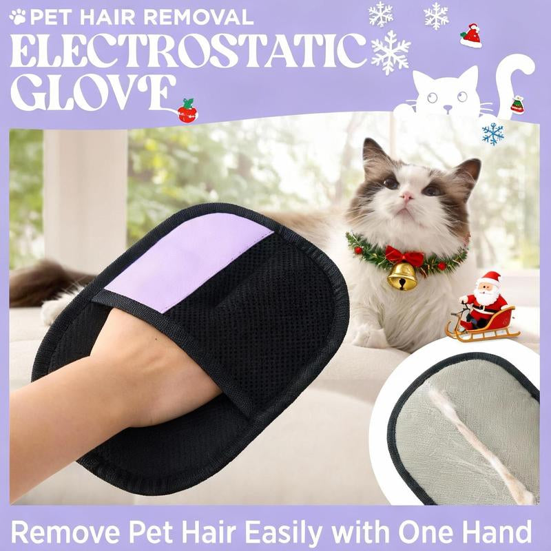 Lesure Electrostatic Pet Hair Remover Gloves - Ultimate Grooming Kit for Dogs & Cats, Reusable & Effective for Furniture, Clothes, & Carpets - Top TikTok Shop Choice!