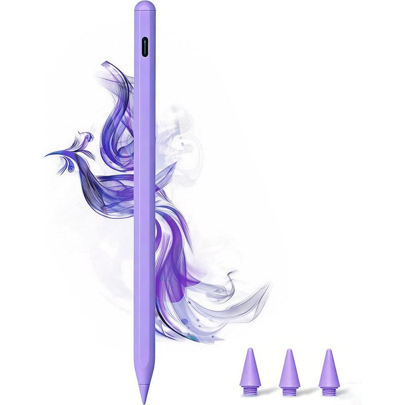 Precision Stylus for Apple iPad A16 (11" & 10" Generations), Fast Charging Compatible with iPad 11-6, Air (11"/13"), Pro (13"/11"/12.9"), Mini A17 Pro (7/6/5), Featuring Palm Rejection and Tilt Sensitivity