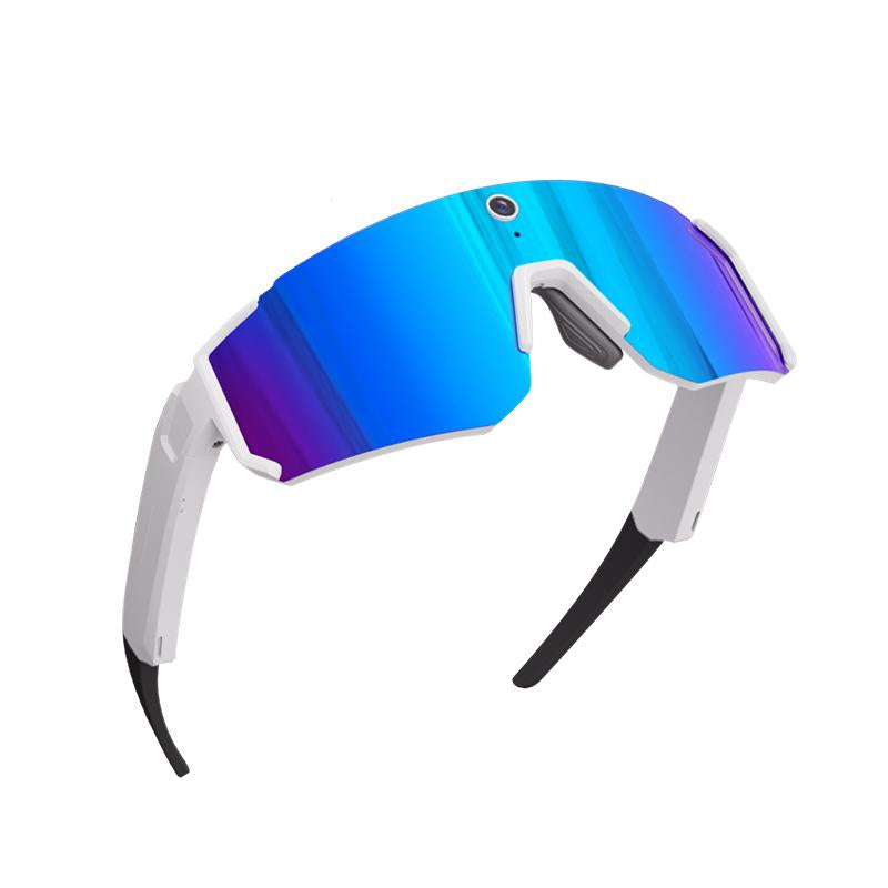 Revolutionary Smart Sports Glasses - 8MP Camera, 2K/1200P Recording, Waterproof Bluetooth Audio, Polarized Sunglasses with AI Assistant & UV Protection