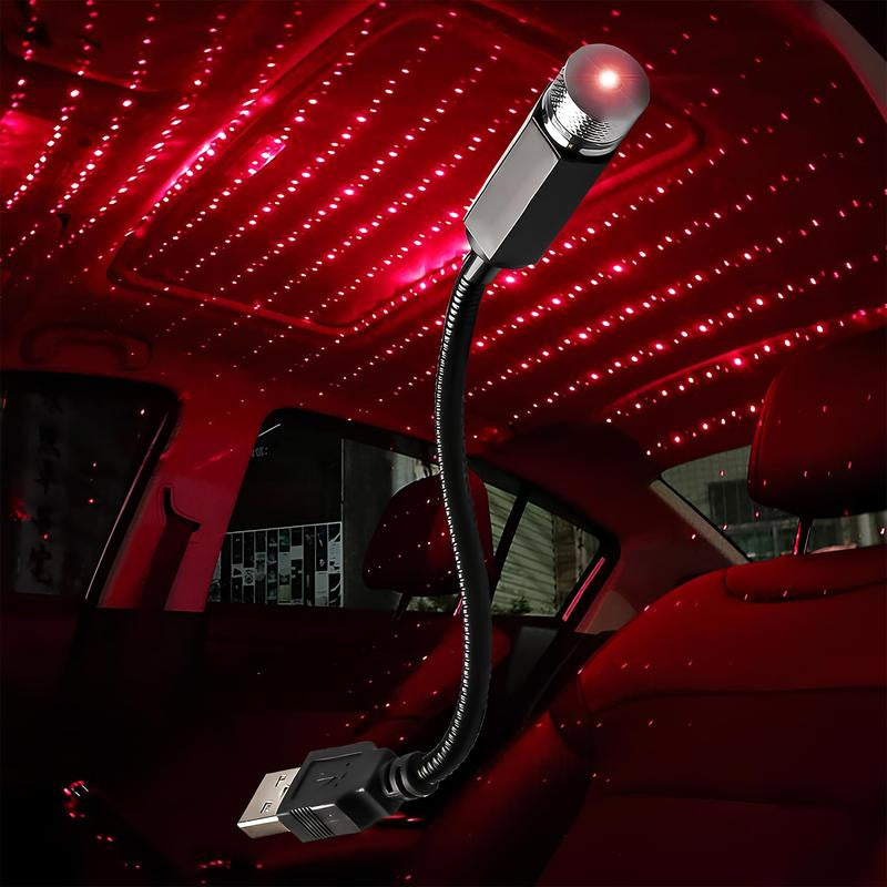 USB Star Projector Night Light, Portable Adjustable Romantic Interior Car Roof Lights, Portable Star Lamp Projector Decorations for Car, Ceiling, Bedroom