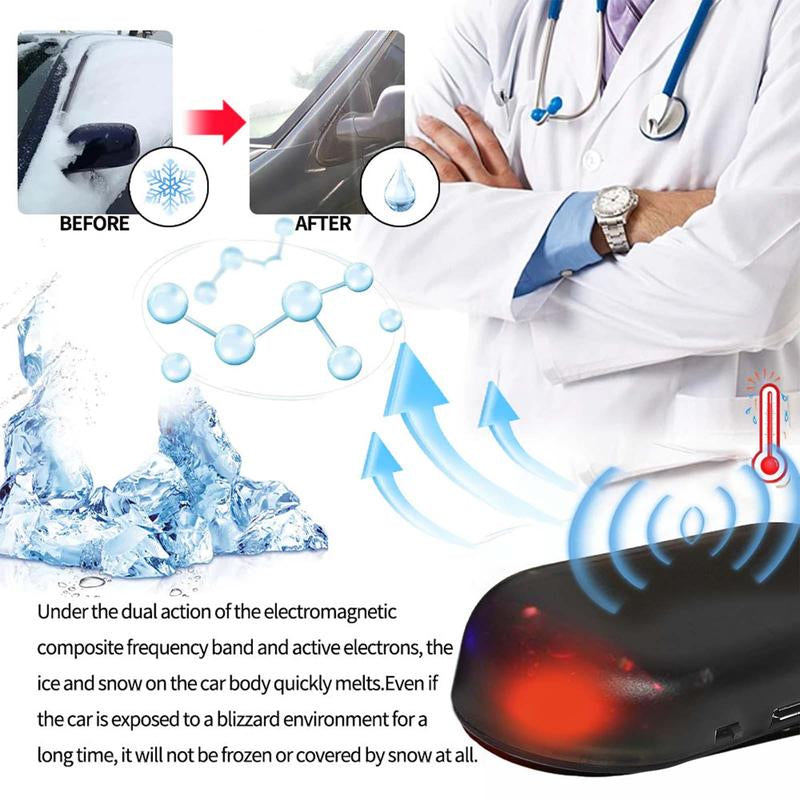 Revolutionary Solar-Powered Car Snow & Ice Remover - Your Automatic Winter Windshield Defroster for Hassle-Free Outdoor Parking!