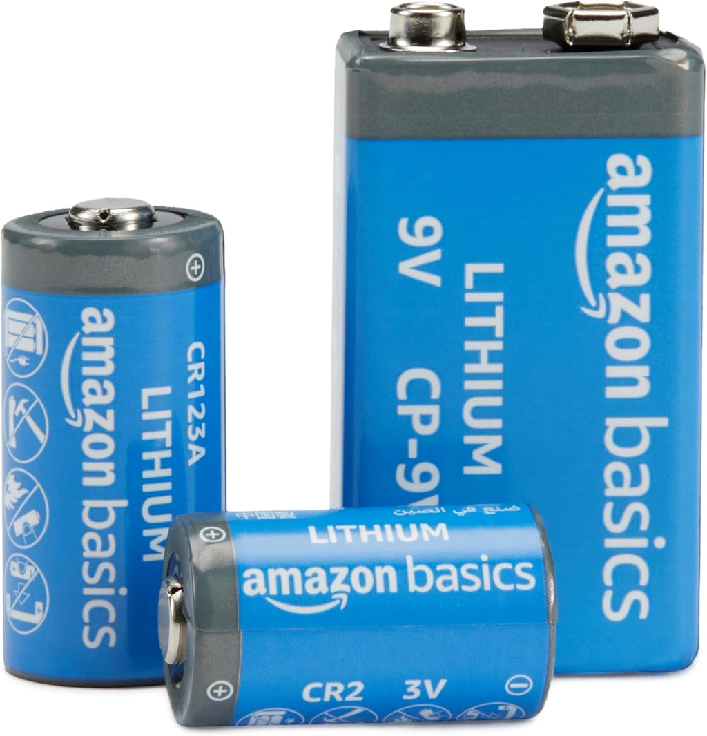 6-Pack Non-Rechargeable CR123A Lithium Batteries, 3 Volt, up to 10-Year Shelf Life