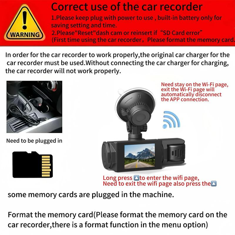 High-Definition Vehicle Dash Camera with 32GB Memory Card - Advanced Video Surveillance System for Cars, Trucks, and SUVs