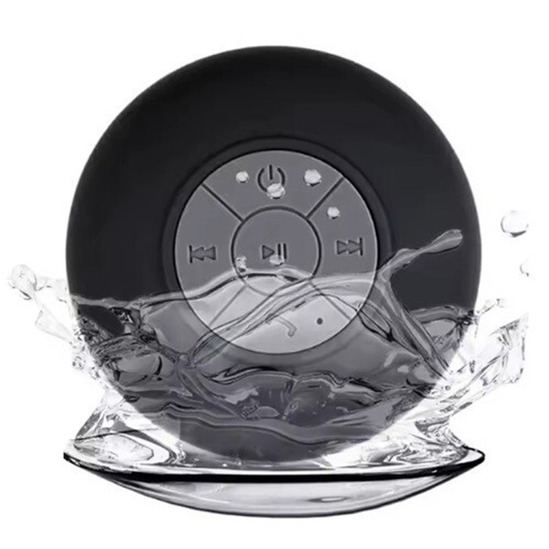 Experience Music Anywhere with the Mini Portable Bluetooth Waterproof Shower Speaker - Suction Cup & LED Light!