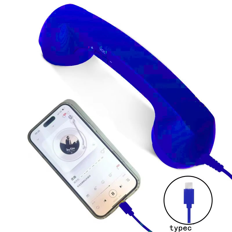 Retro Type-C Wired Headset with Microphone - Ideal for Voice Chat and Live Streaming on Android